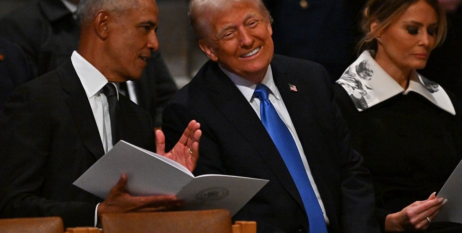 Барак Обама, похорон Джиммі Картера, Дональд Трамп