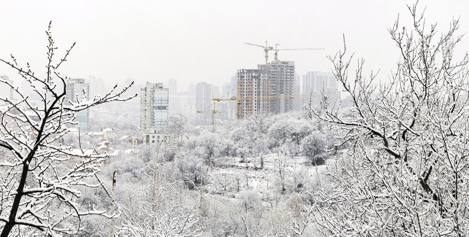 стройка, зима