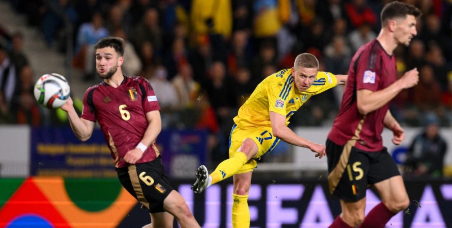 Олександр Зінченко у матчі Бельгія - Україна Олександр Зінченко у матчі Бельгія - Україна