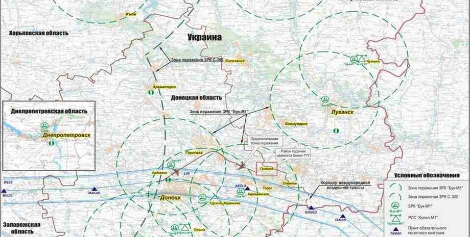 Карта расположения сторон в момент трагедии / Фото: bellingcat.com