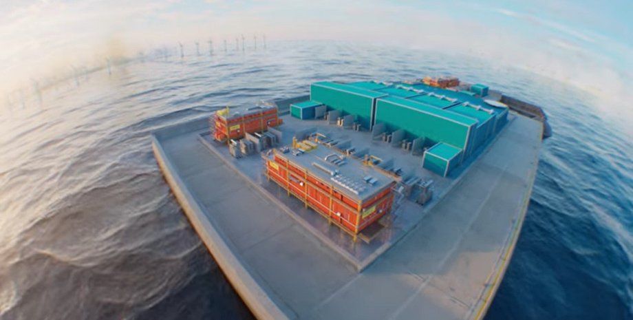 остров, море, платформа