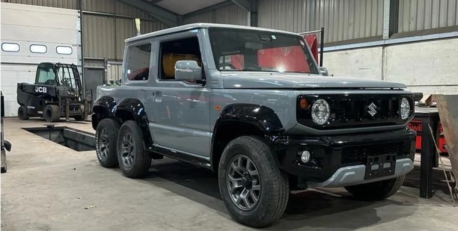 Suzuki Jimny 6X6 Suzuki Jimny 6X6, Suzuki Jimny, тюнинг Suzuki Jimny, Suzuki Jimny 2019, шестиколесный пикап