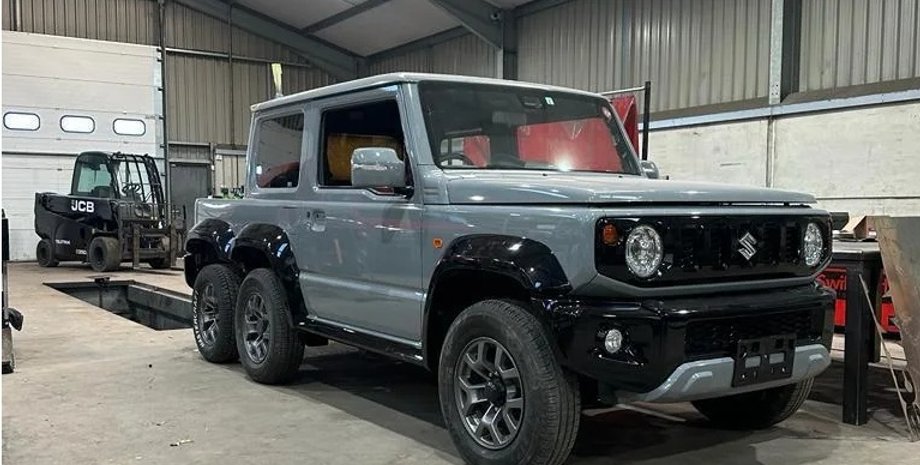 Suzuki Jimny 6X6, Suzuki Jimny, тюнинг Suzuki Jimny, Suzuki Jimny 2019, шестиколесный пикап