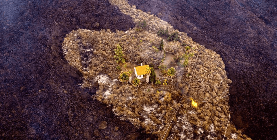 Канари, виверження вулкана, диво-будинок