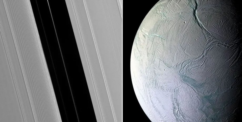 Энцелад кольца Сатурна