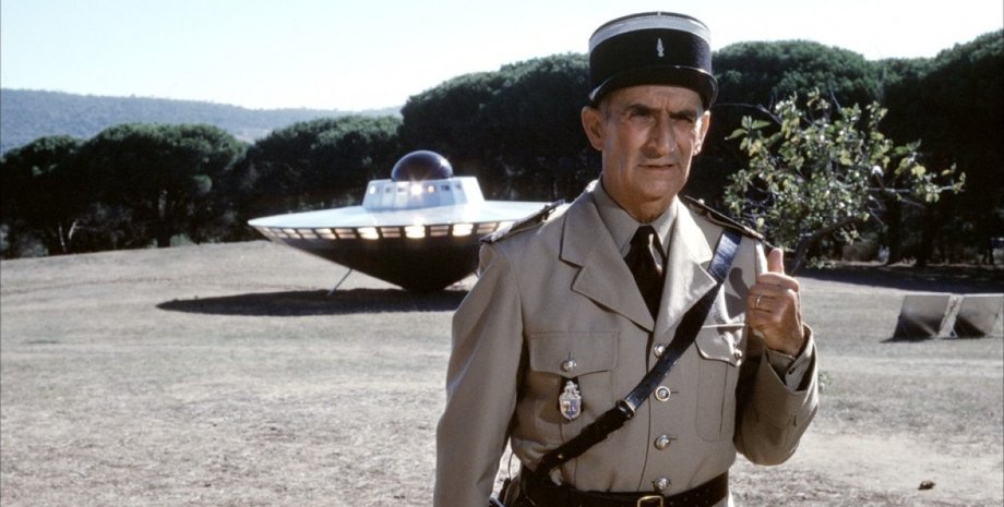 Кадр из фильма "Жандарм и инопланетяне"