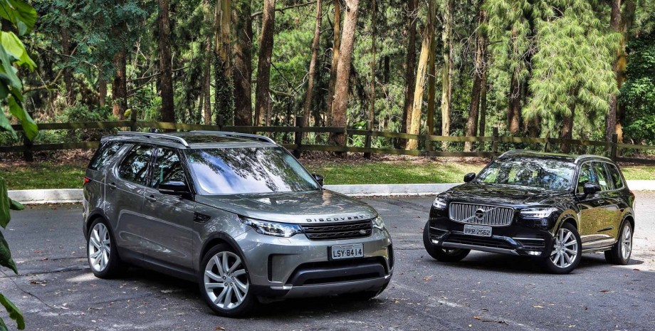 land rover discovery volvo xc90, новые авто, лучшие новые авто, авто для рослых водителей