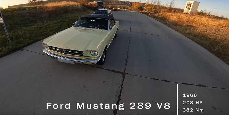 Ford Mustang 1966, Ford Mustang, автобан, максимальная скорость