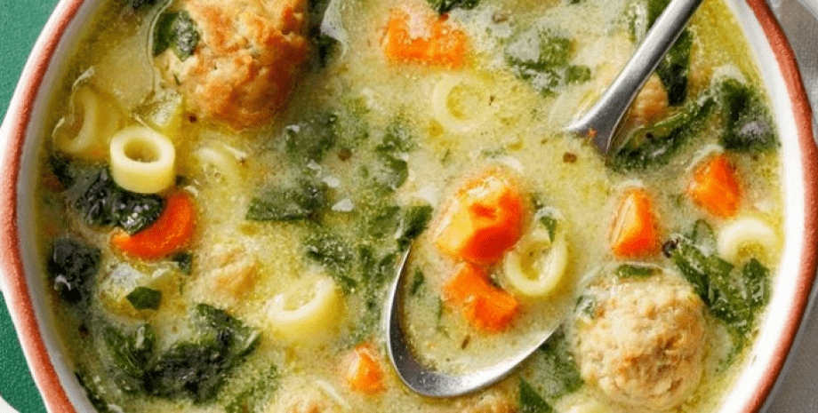 суп суп, фрикадельки, еда, тарелка, ложка, блюдо