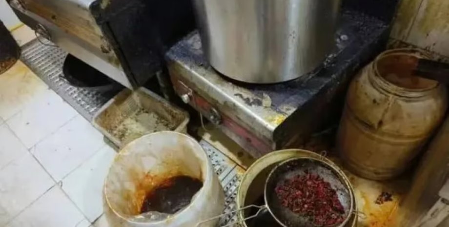 слинна олія, закусочна, Китай