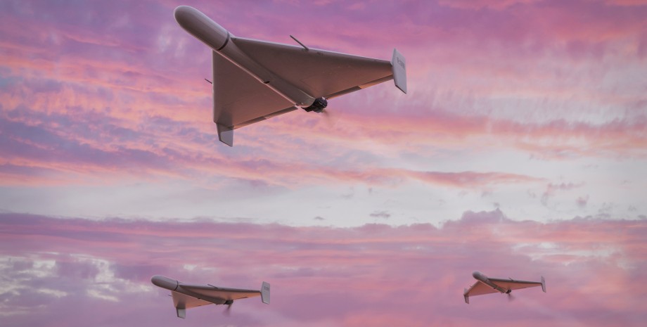 Шахед Дроны типа Shahed в небе