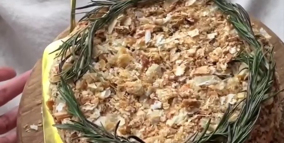 ленивый наполеон, наполеон с вишней, наполеон рецепт