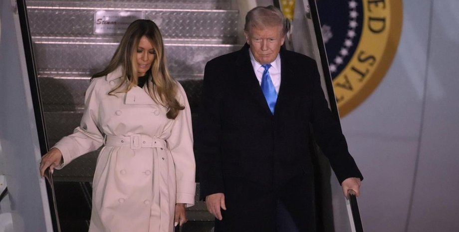 Мелания Трамп, Дональд Трамп, самолет