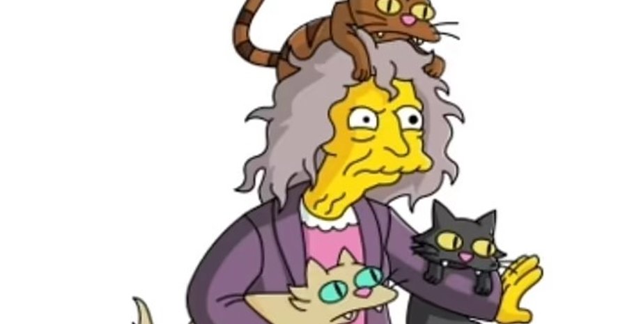 кошатница, симпсоны, люди и кошки