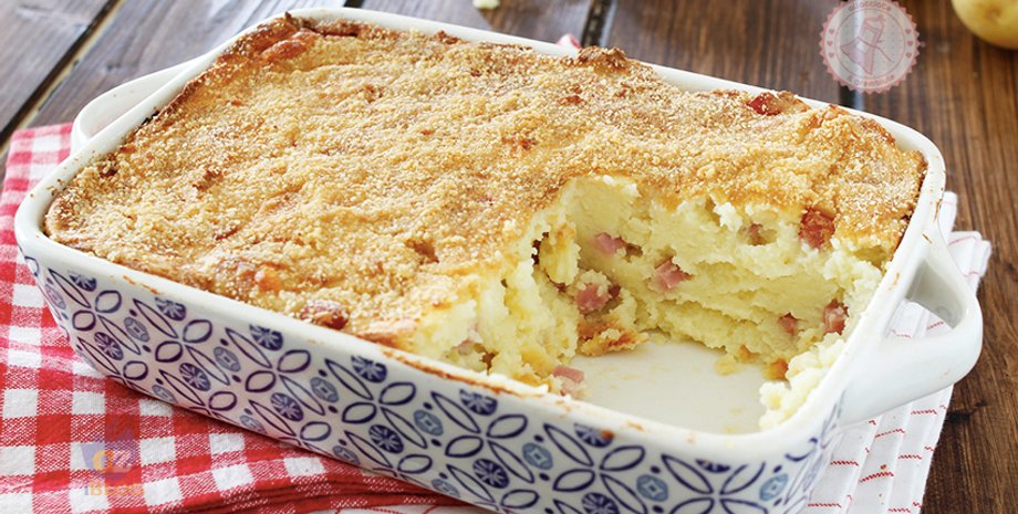 картофельный пирог, итальянская кухня, неаполитанская кухня, рецепт из картошки, картофельная запеканка