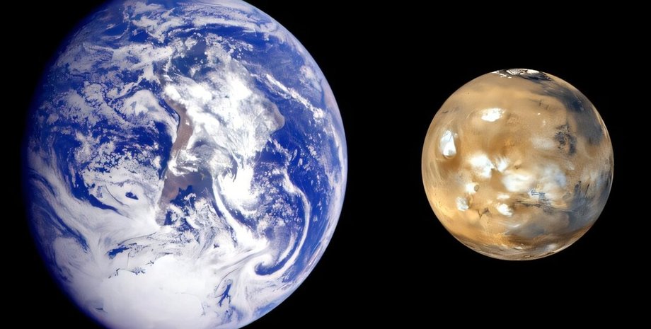 Земля и Марс Земля и Марс