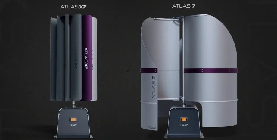 Вертикальный ветряной генератор, ветрогенератор, ветряк, ветряная турбина, Atlas