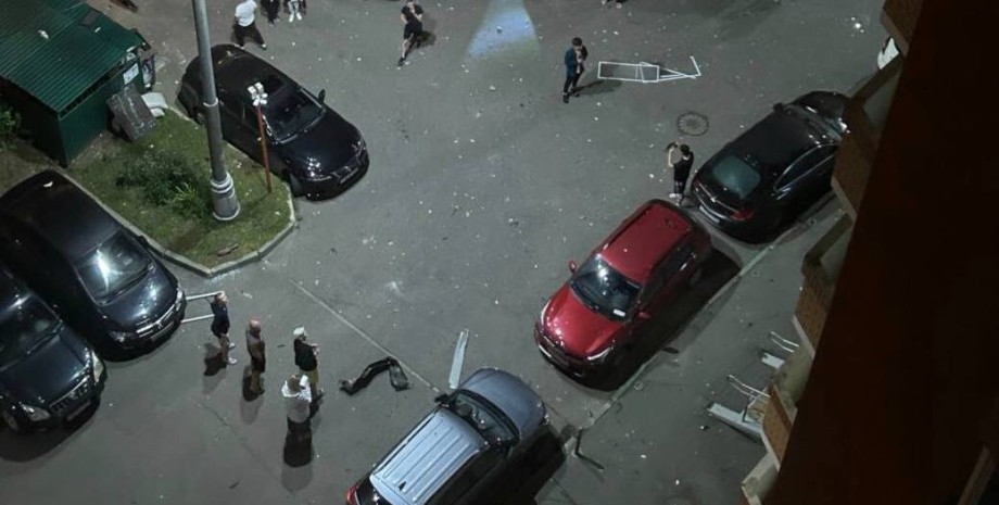 Взрыв БПЛА в Красногорске Взрыв БПЛА в Красногорске, фото