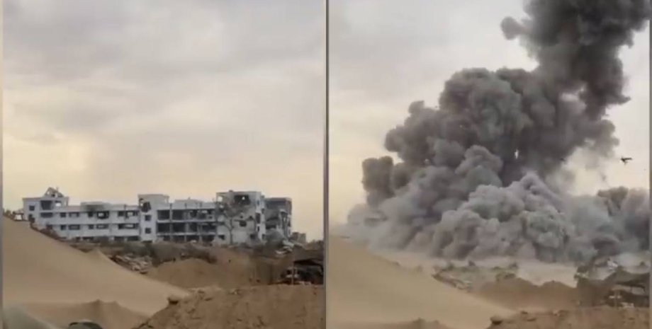 сектор Газа, ЦАХАЛ, ХАМАС, война в Израиле, здание парламента, атака, обстрел парламента