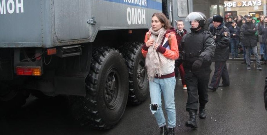 Задержания в Москве / Фото: Deutsche Welle