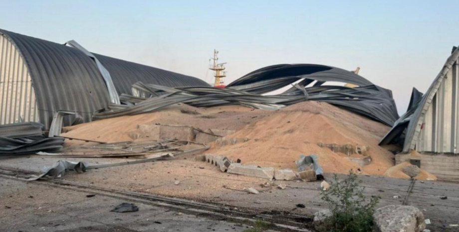 обстрел Рени, порт, Дунай, зерно