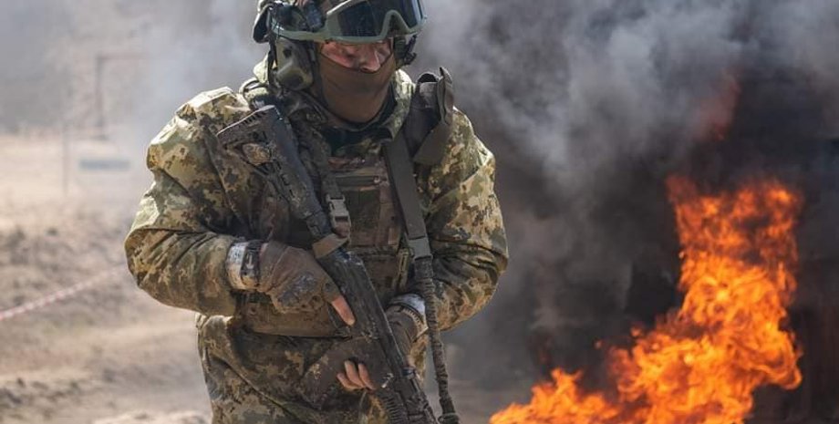 Бахмут, украинский военный