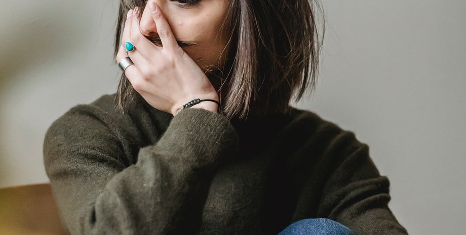 женщина, тревога, болезнь