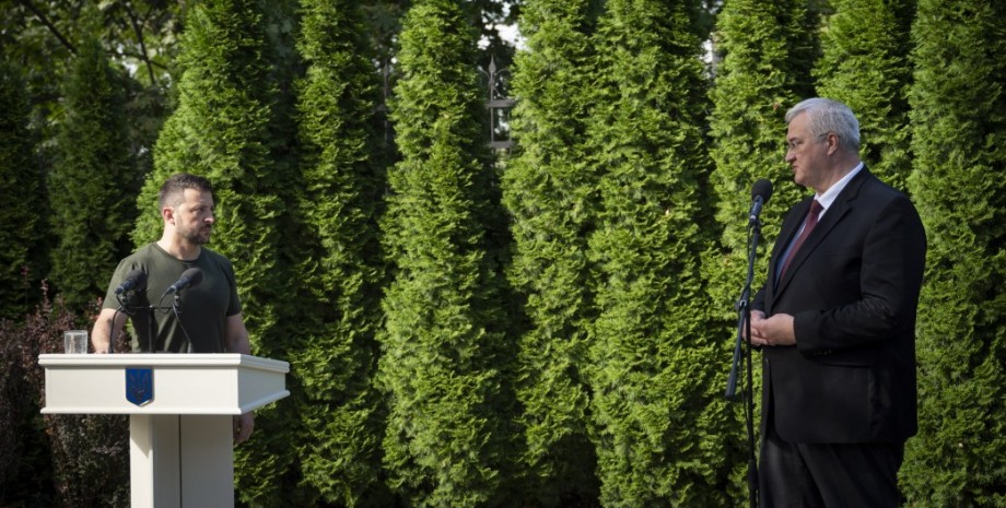 Андрей Сибига и Владимир Зеленский Глава МИД Украины и президент