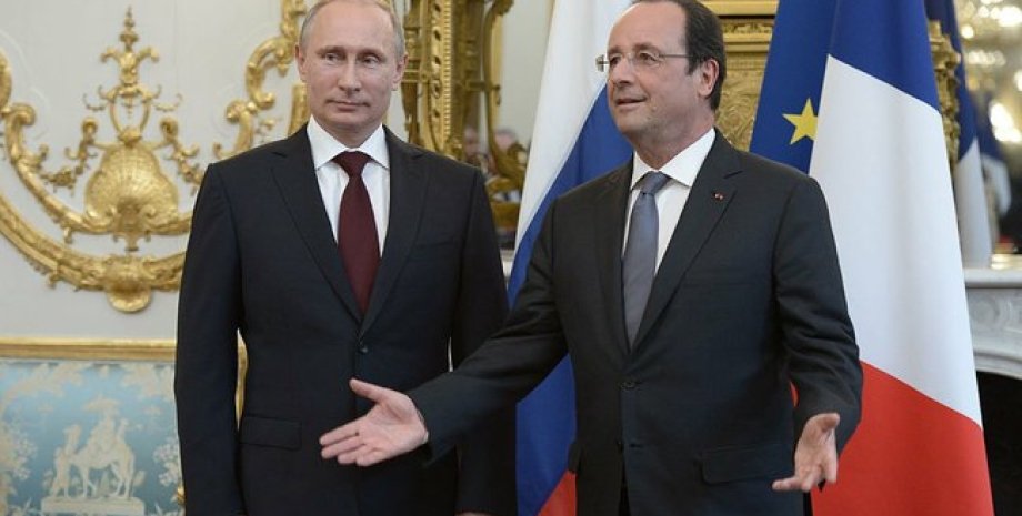 Владимир Путин и Франсуа Олланд / Фото: пресс-служба Кремля