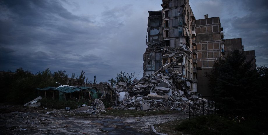 торецк разрушенные здания