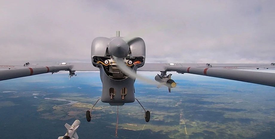 сброс бомбы с бпла