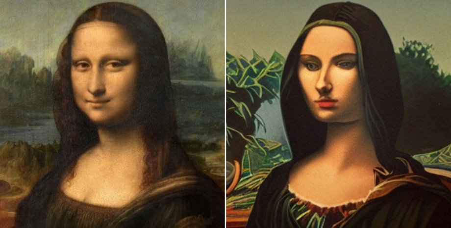 Stable Diffusion, Мона Лиза, нейросеть, картина