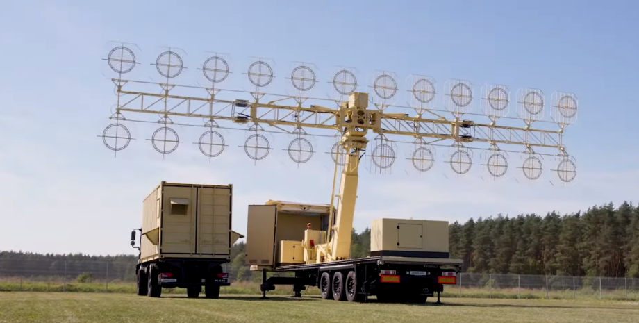The Lithuanian radar station AMBER-1800 can automatically detect air objects and...
