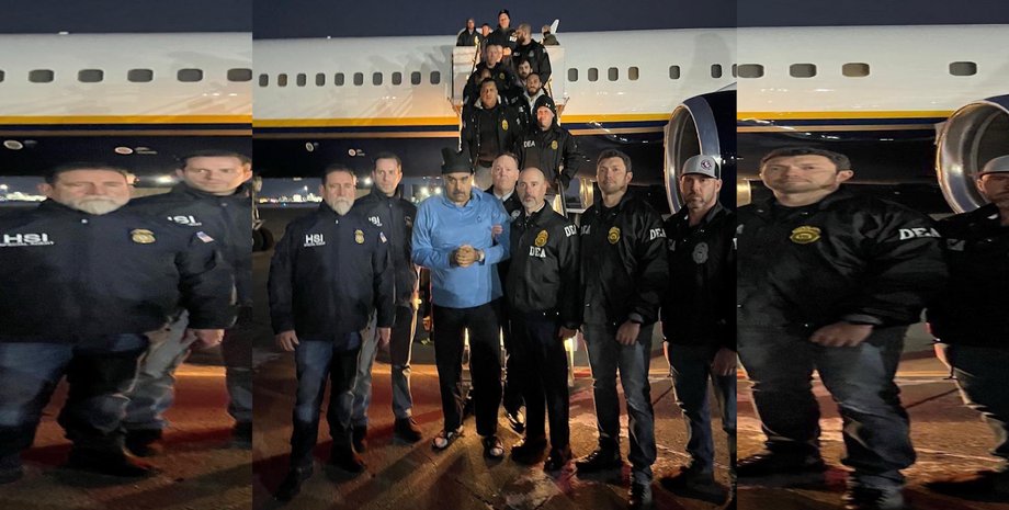 Ніколас Мадуро біля літака