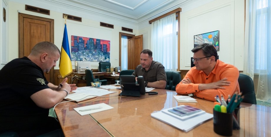 Валерій Залужний, Андрій Єрмак, Дмитро Кулеба, кулеба залужний ермак, ермак залужний