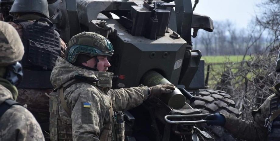 пушка, украинские военные, ВСУ