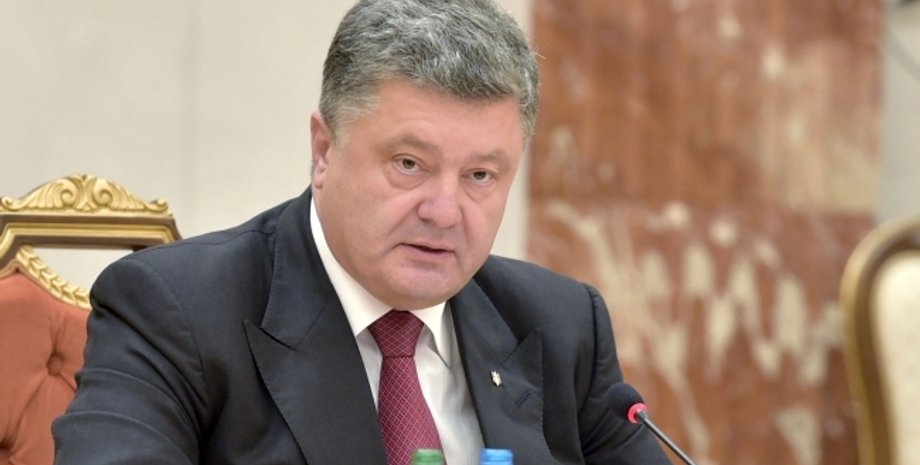 Петр Порошенко на переговорах в Минске / Фото пресс-службы президента Украины