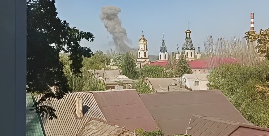 Взрыв в Донецке, война, фото