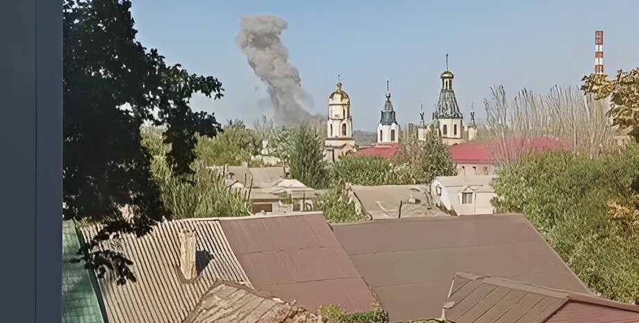 Взрыв в Донецке, война, фото