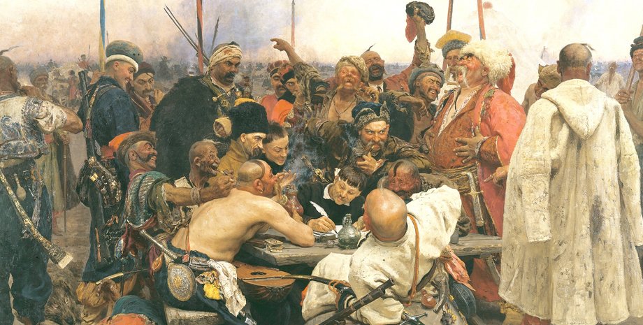 Козаки пишуть лист турецькому султану, Дмитро Яворницький, Ілля Рєпін