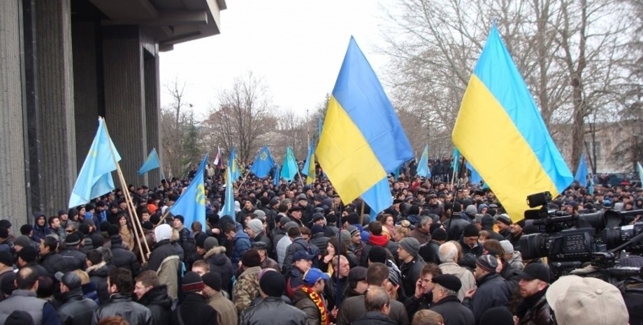 События 26 февраля 2014 года в Крыму / Фото: qha.com.ua