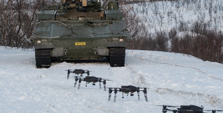 Норвегия дроны Flamingo Valkyrie CV90 корректировка артиллерии дроны Flamingo Valkyrie CV90