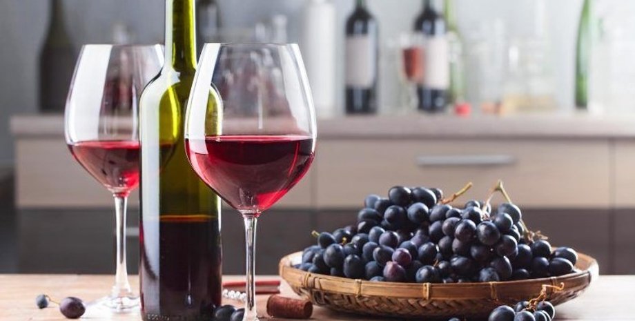 вино, виноград, пляшка вина, червоне вино