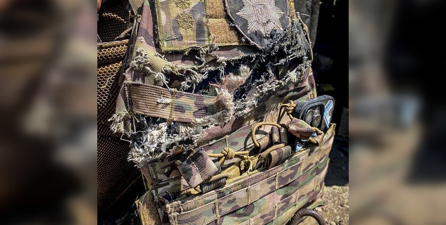 Бронежилет у Бахмуті