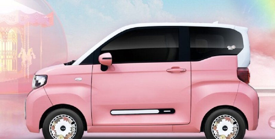 Chery QQ Ice Cream Joyous Peach, Chery QQ Ice Cream, Chery QQ 2022, новый Chery QQ, электромобиль Chery QQ