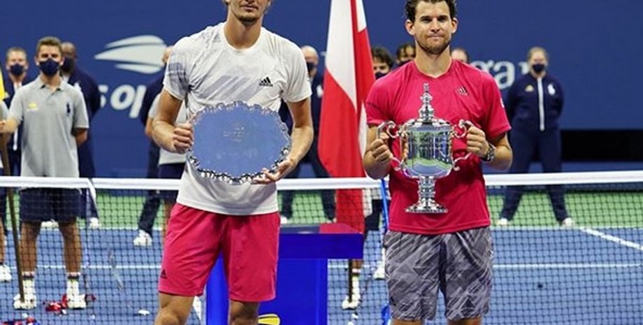 Александр Зверев и  Доминик Тим/Фото: instagram.com/usopen