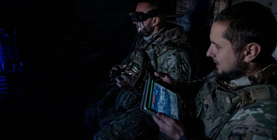 Украинские защитники в Авдеевке