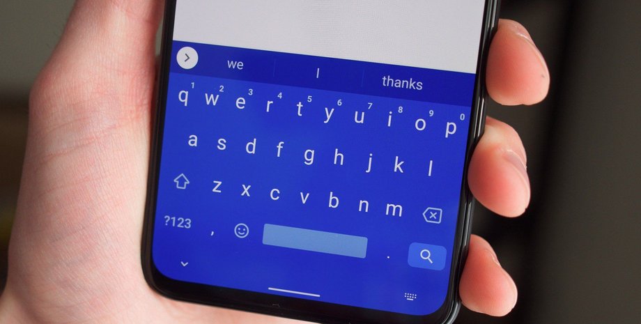 Клавіатура Gboard google смартфон введення тексту