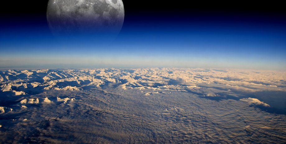 Луна и Земля / Фото: Techno.bigmir