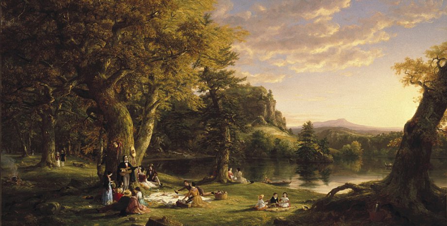Картина Томаса Коула "Пикник", 1846 г